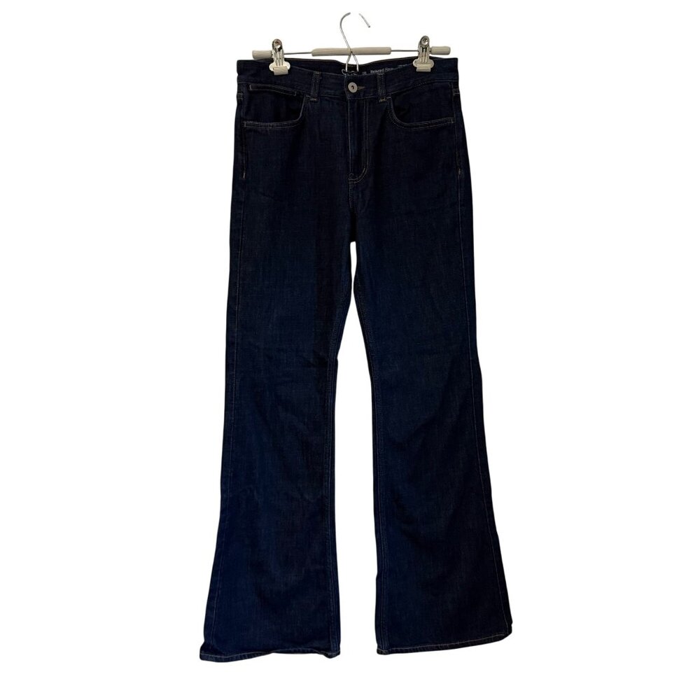COS Relaxed Flare Dark Wash Denim Jeans Womens Size 28